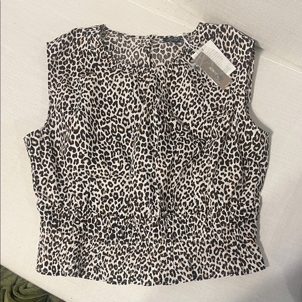 J.Crew Leopard Print Sleeveless Top